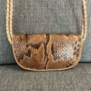 Vintage Genuine Snake Skin Handmade Women's Bag